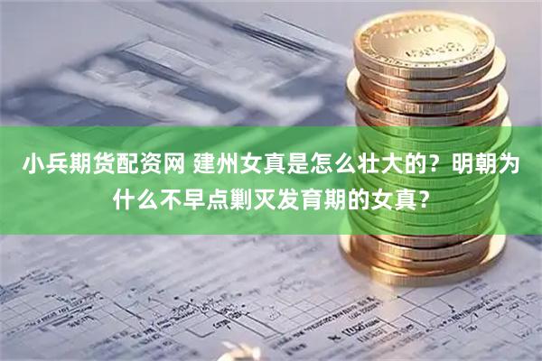 小兵期货配资网 建州女真是怎么壮大的？明朝为什么不早点剿灭发育期的女真？