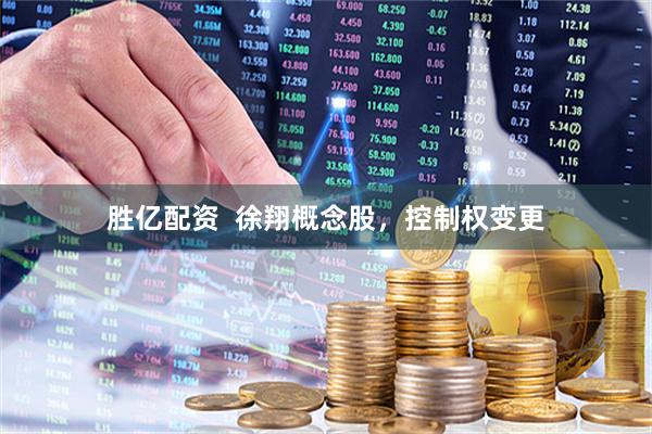 胜亿配资  徐翔概念股，控制权变更