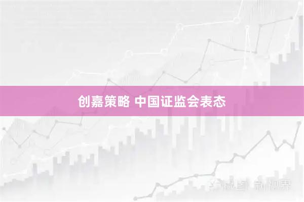 创嘉策略 中国证监会表态